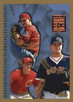 1998 Topps - Minted in Cooperstown #485 Braden Looper / Cliff Politte / Brian Rose Front