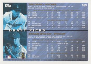1998 Topps - Minted in Cooperstown #489 Tim Drew / Donnie Bridges Back