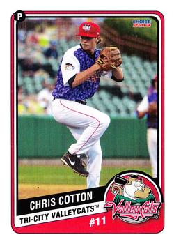 2013 Choice Tri-City ValleyCats Update #37 Chris Cotton Front