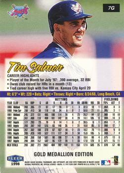 1998 Ultra - Gold Medallion #7G Tim Salmon Back
