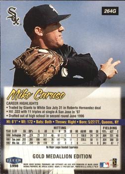 1998 Ultra - Gold Medallion #264G Mike Caruso Back