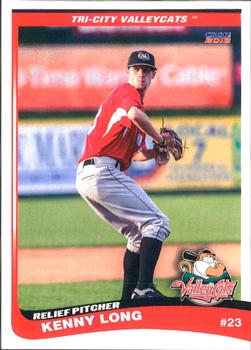 2012 Choice Tri-City ValleyCats #7 Kenny Long Front