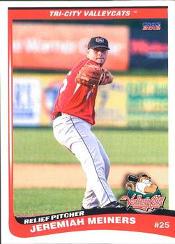 2012 Choice Tri-City ValleyCats #8 Jeremiah Meiners Front
