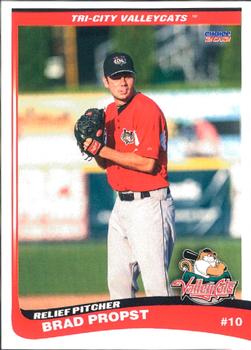 2012 Choice Tri-City ValleyCats #12 Brad Propst Front