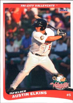 2012 Choice Tri-City ValleyCats #20 Austin Elkins Front