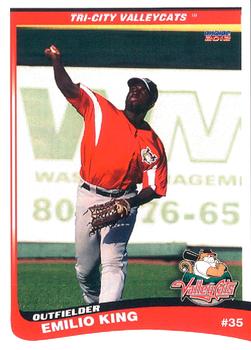 2012 Choice Tri-City ValleyCats #26 Emilio King Front