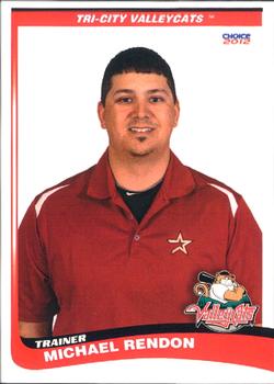 2012 Choice Tri-City ValleyCats #32 Michael Rendon Front