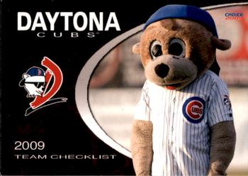 2009 Choice Daytona Cubs #NNO Cubby T. Bear Front