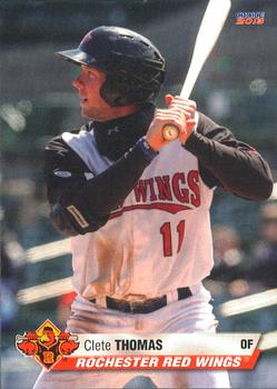 2013 Choice Rochester Red Wings #24 Clete Thomas Front