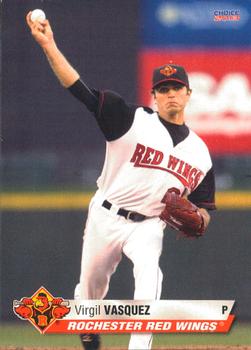 2013 Choice Rochester Red Wings #26 Virgil Vasquez Front