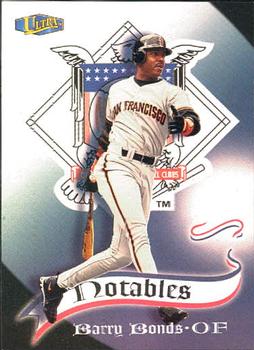 1998 Ultra - Notables #8N Barry Bonds Front