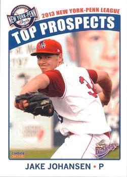 2013 Choice New York-Penn League Top Propsects #3 Jake Johansen Front