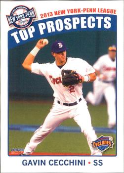 2013 Choice New York-Penn League Top Propsects #7 Gavin Cecchini Front