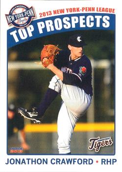 2013 Choice New York-Penn League Top Propsects #9 Jonathon Crawford Front