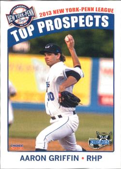 2013 Choice New York-Penn League Top Propsects #11 Aaron Griffin Front