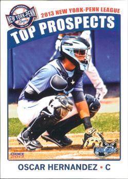2013 Choice New York-Penn League Top Propsects #12 Oscar Hernandez Front
