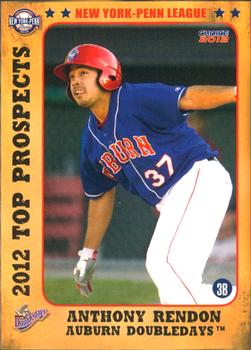 2012 Choice New York-Penn League Top Prospects #4 Anthony Rendon Front