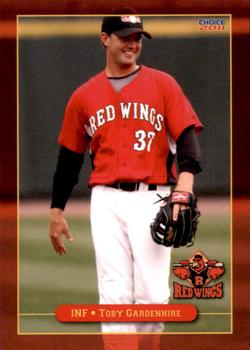 2011 Choice Rochester Red Wings #10 Toby Gardenhire Front