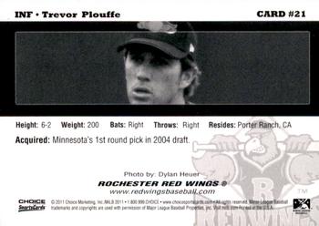 2011 Choice Rochester Red Wings #21 Trevor Plouffe Back