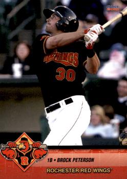 2010 Choice Rochester Red Wings #18 Brock Peterson Front