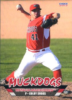 2013 Choice Batavia Muckdogs #17 Colby Suggs Front