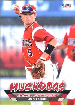 2013 Choice Batavia Muckdogs #28 J.T. Riddle Front