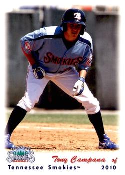 2010 Grandstand Tennessee Smokies #NNO Tony Campana Front