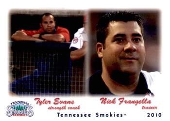 2010 Grandstand Tennessee Smokies #NNO Tyler Evans / Nick Frangella Front