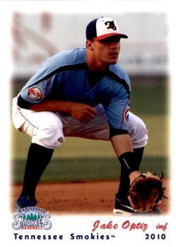 2010 Grandstand Tennessee Smokies #NNO Jake Opitz Front