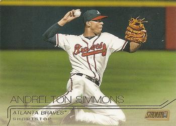 2015 Stadium Club - Gold Foil #84 Andrelton Simmons Front