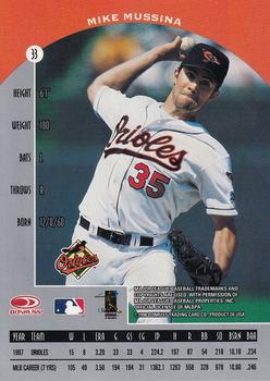 1998 Donruss Preferred #33 Mike Mussina Back