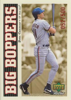 1998 Upper Deck Retro - Big Boppers #B18 Jose Canseco Front