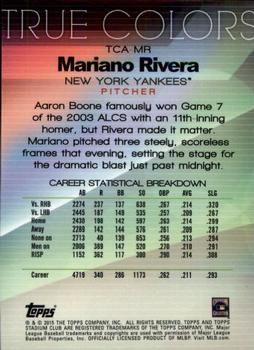 2015 Stadium Club - True Colors #TCA-MR Mariano Rivera Back