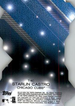 2015 Stadium Club - Triumvirates Luminous #T-4C Starlin Castro Back