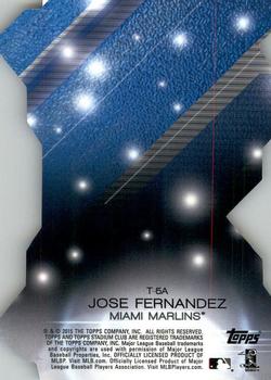 2015 Stadium Club - Triumvirates Luminous #T-5A Jose Fernandez Back