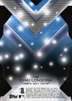 2015 Stadium Club - Triumvirates Luminous #T-9B Evan Longoria Back