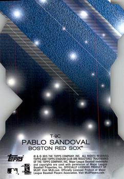2015 Stadium Club - Triumvirates Luminous #T-9C Pablo Sandoval Back