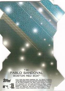 2015 Stadium Club - Triumvirates Luminescent #T-9C Pablo Sandoval Back