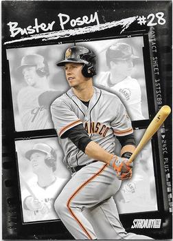 2015 Stadium Club - Contact Sheet White Foil #CS-3 Buster Posey Front