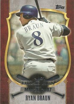 2015 Topps - First Home Run Silver (Series Two) #FHR-26 Ryan Braun Front