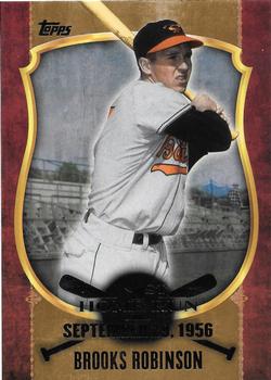 2015 Topps - First Home Run Gold (Series Two) #FHR-3 Brooks Robinson Front