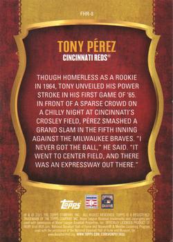 2015 Topps - First Home Run Gold (Series Two) #FHR-8 Tony Perez Back