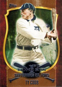 2015 Topps - First Home Run Gold (Series Two) #FHR-9 Ty Cobb Front