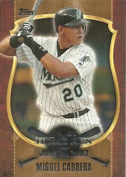2015 Topps - First Home Run Gold (Series Two) #FHR-10 Miguel Cabrera Front