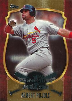 2015 Topps - First Home Run Gold (Series Two) #FHR-27 Albert Pujols Front