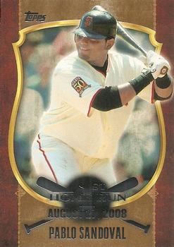 2015 Topps - First Home Run Gold (Series Two) #FHR-32 Pablo Sandoval Front