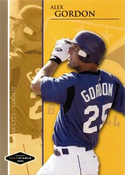 2005 Justifiable - 06 Preview Gold #13 Alex Gordon Front