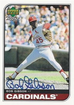 1998 Upper Deck Retro - Sign of the Times #BGI Bob Gibson Front