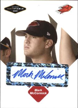 2005 Justifiable - Autographs #58 Mark McCormick Front