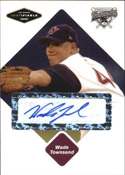 2005 Justifiable - Autographs #80 Wade Townsend Front